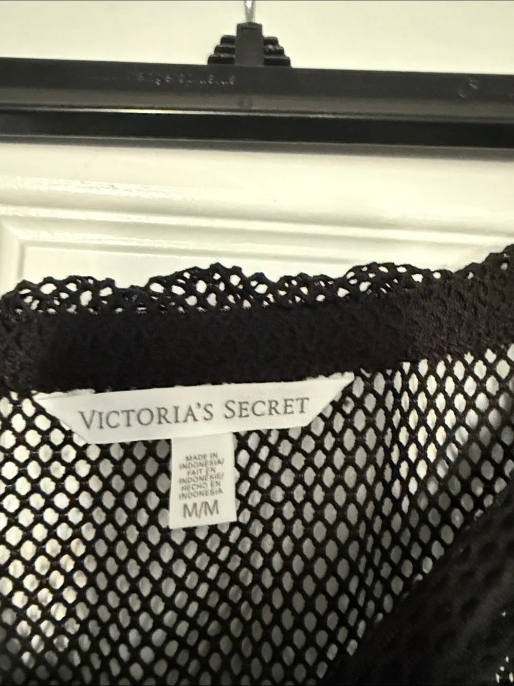 Victoria's Secret Black Fishnet Swim Cover-Up